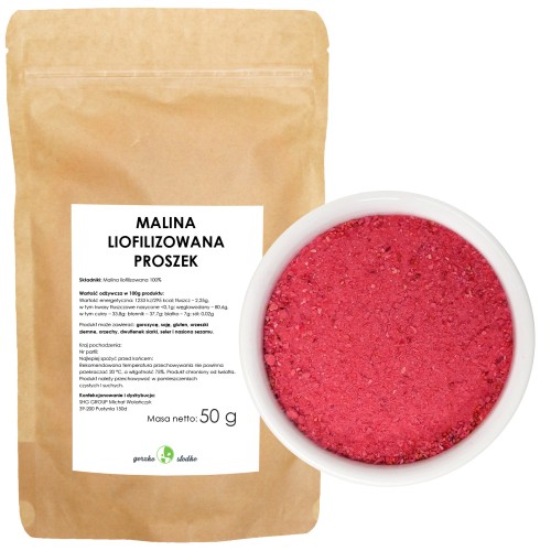 Malina liofilizowana proszek 50g